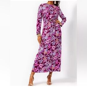 Lilly Pulitzer Leolynn Long Sleeve Maxi Dress Size 16 NWT
